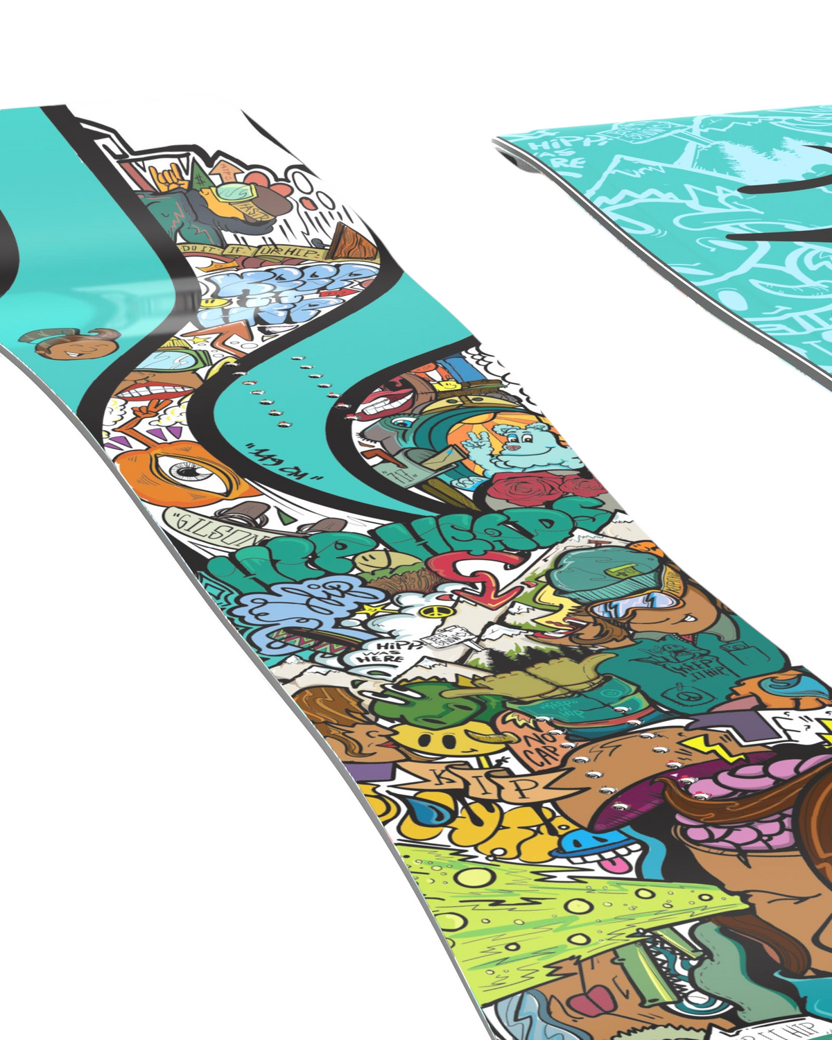 Hip Heads X Gilson Hippi Stick - Limited Edition Freestyle Camber Snowboard