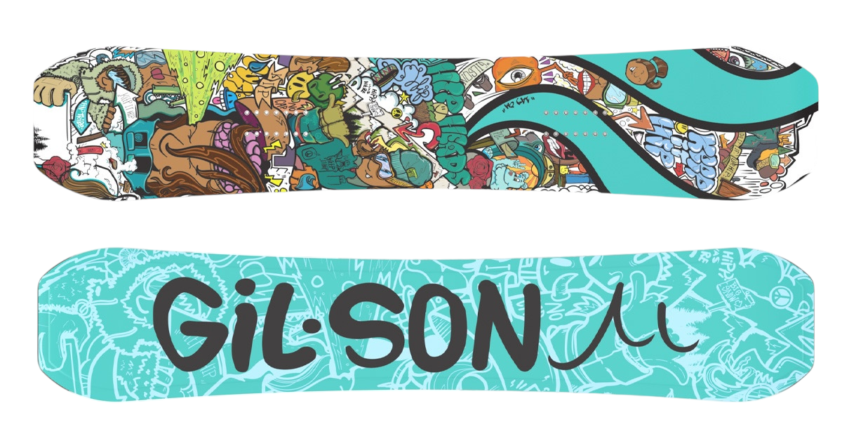 Hip Heads X Gilson Hippi Stick - Limited Edition Freestyle Camber Snowboard