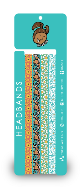 Thin Headband Floral 4 Packs | Hip Heads