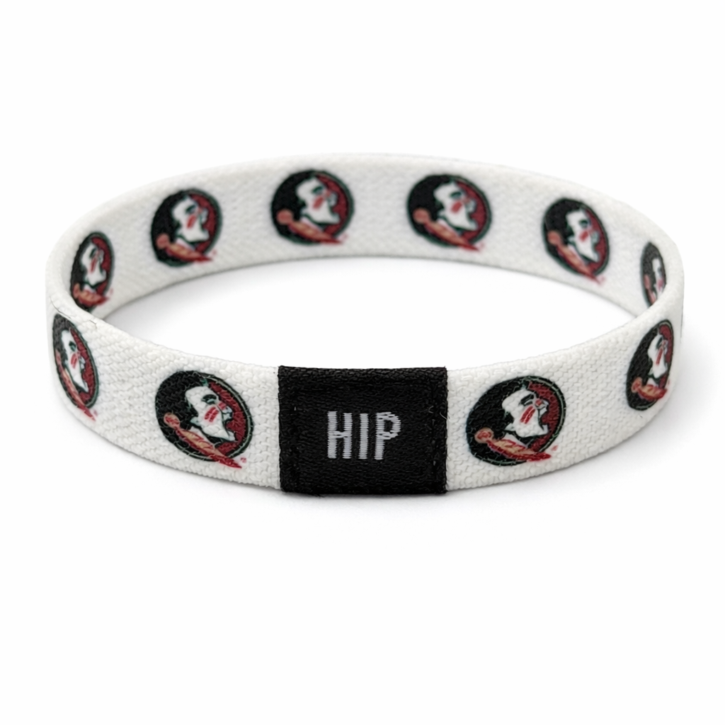 Florida State Seminoles White Bracelet | Hair Tie | Official NCAA Gameday Jewelry