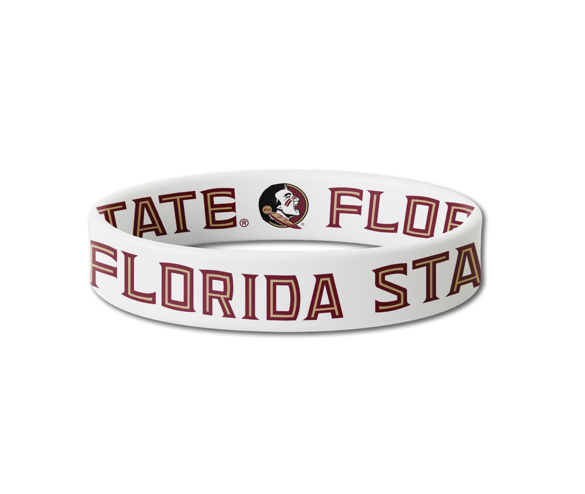Florida State Seminoles NCAA White Bracelet Hair Tie