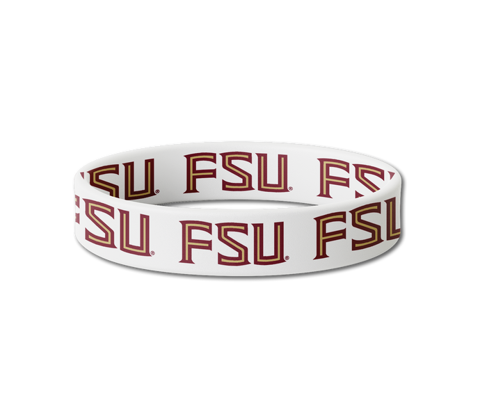 Florida State Seminoles FSU White Bracelet | Hair Tie | Official NCAA Gameday Jewelry