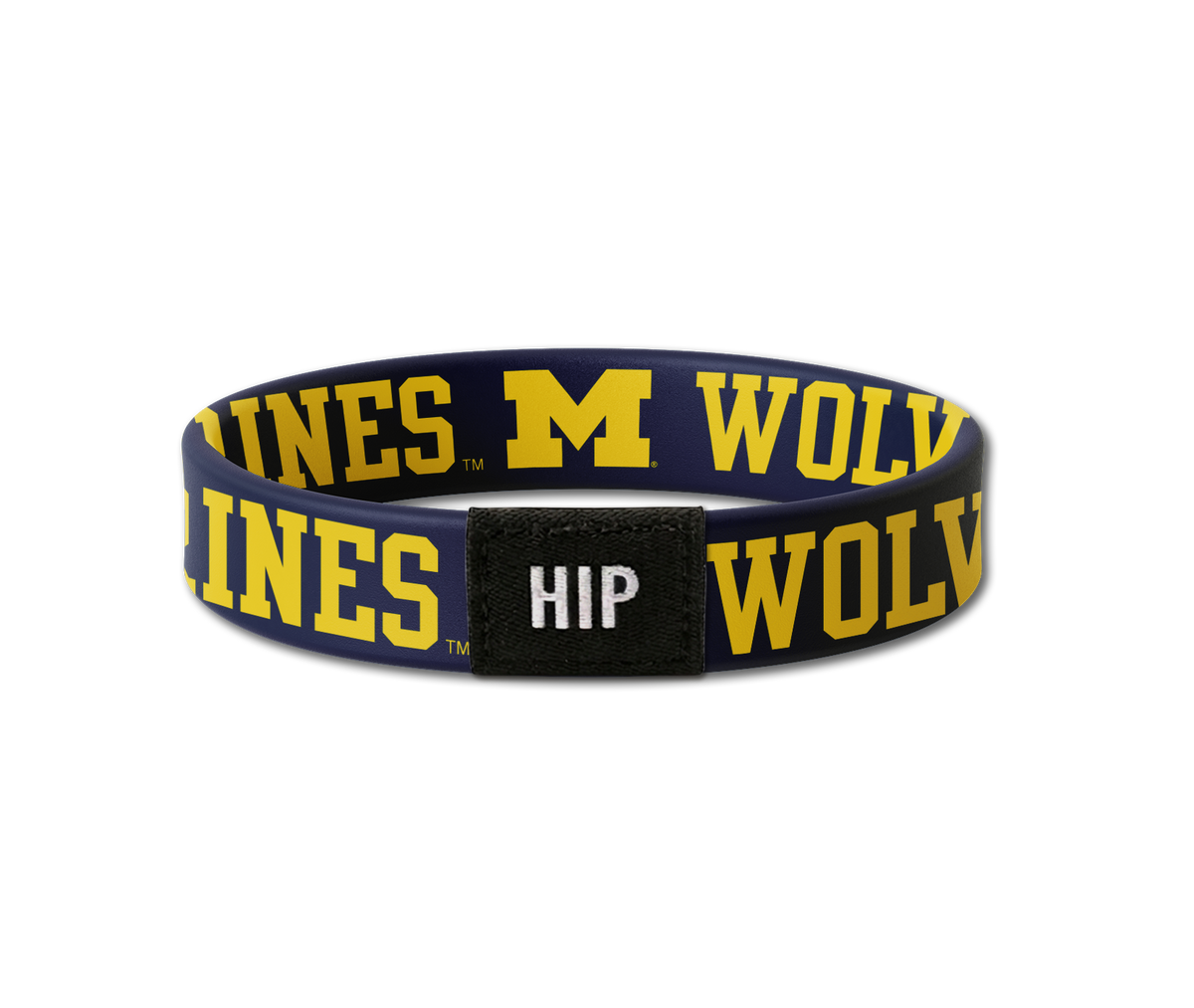 Michigan Wolverines NCAA Wolverines Navy Bracelet Hair Tie