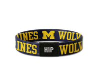 Michigan Wolverines NCAA Wolverines Navy Bracelet Hair Tie
