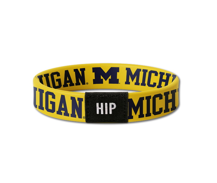 Michigan Wolverines NCAA Yellow Bracelet Hair Tie