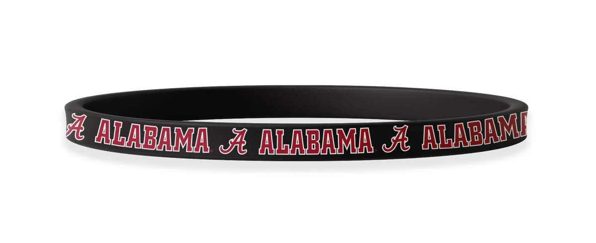 Alabama Crimson Tide NCAA Black Non-Slip Thin Headband
