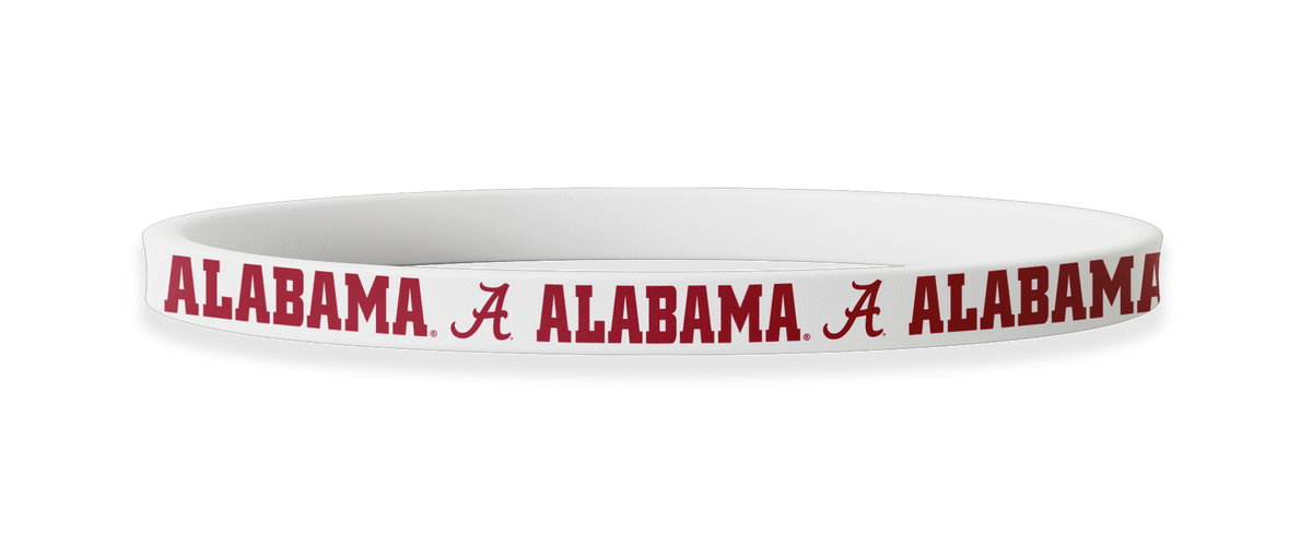 Alabama Crimson Tide NCAA White Non-Slip Thin Headband