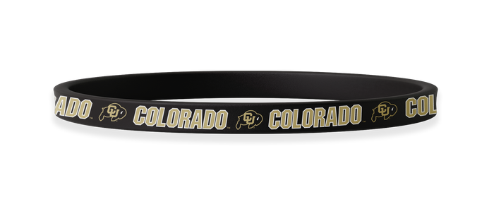 Colorado Buffaloes NCAA Black Non-Slip Thin Headband