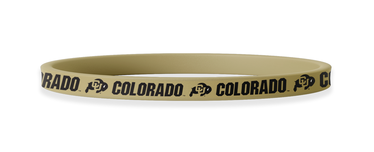 Colorado Buffaloes NCAA Gold Non-Slip Thin Headband