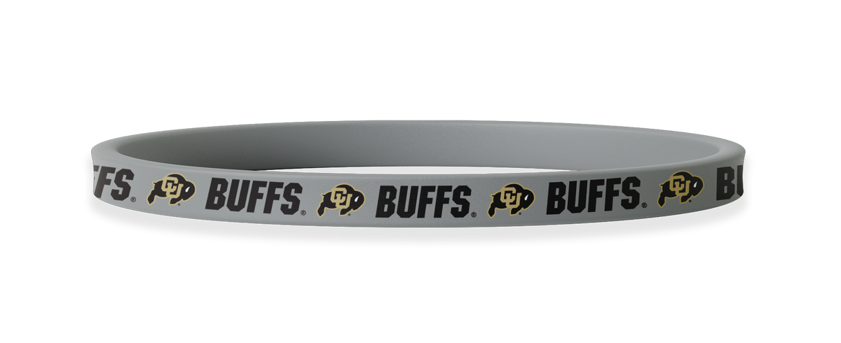 Colorado Buffaloes NCAA Grey Non-Slip Thin Headband