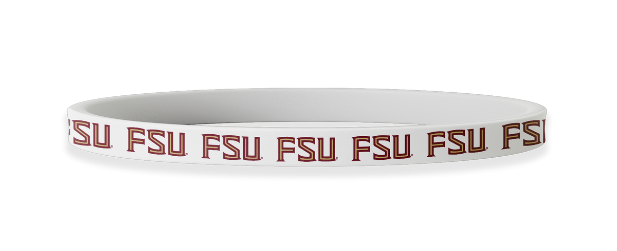 Florida State Seminoles FSU White Non-Slip Thin Headband