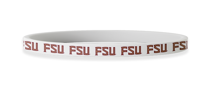 Florida State Seminoles FSU White Non-Slip Thin Headband