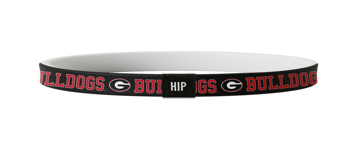 Georgia Bulldogs NCAA Black Non-Slip Thin Headband