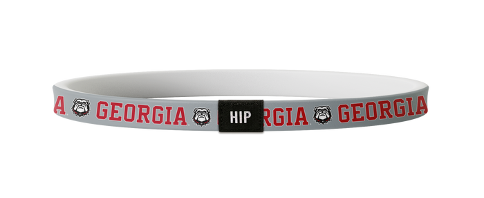 Georgia Bulldogs NCAA Grey Non-Slip Thin Headband