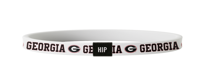 Georgia Bulldogs NCAA White Non-Slip Thin Headband