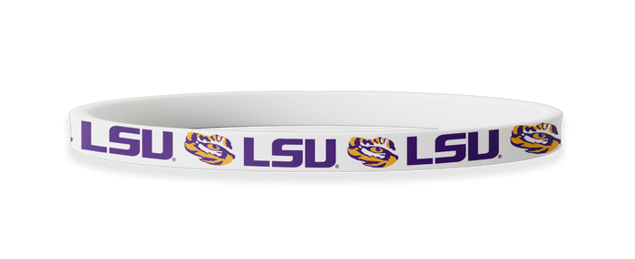 LSU Tigers NCAA Tiger Eye White Non-Slip Thin Headband