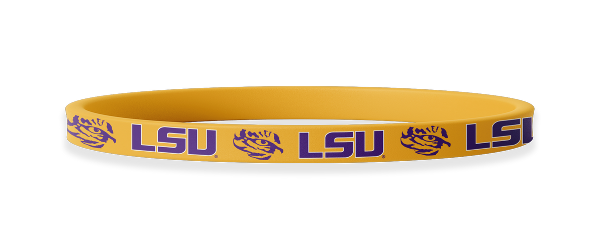 LSU Tigers NCAA Tiger Eye Yellow Non-Slip Thin Headband