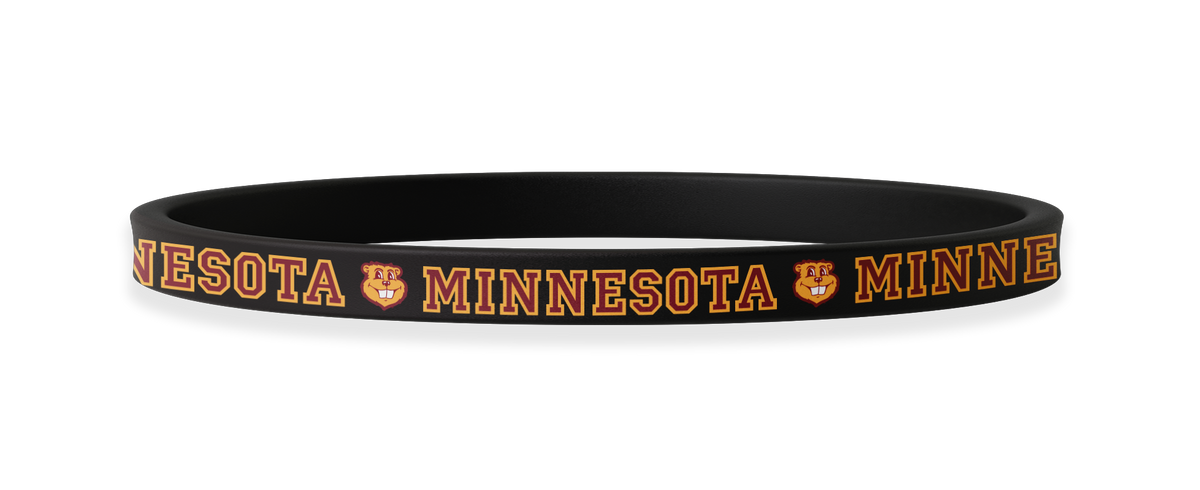 Minnesota Golden Gophers NCAA Black Non-Slip Thin Headband
