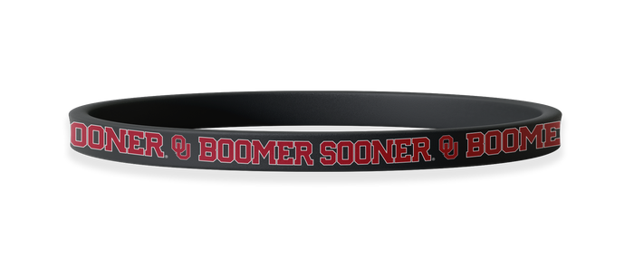 Oklahoma Sooners NCAA Grey Non-Slip Thin Headband
