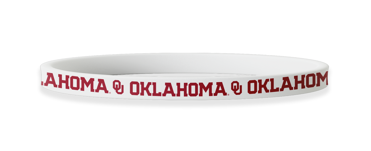 Oklahoma Sooners NCAA White Non-Slip Thin Headband