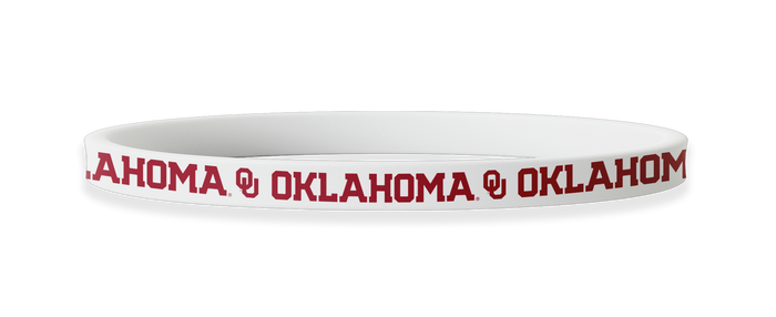 Oklahoma Sooners NCAA White Non-Slip Thin Headband