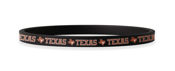 Texas Longhorns NCAA Black Non-Slip Thin Headband