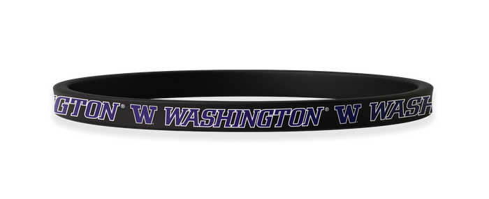 Washington Huskies NCAA Black Non-Slip Thin Headband