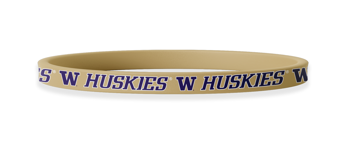 Washington Huskies NCAA Gold Non-Slip Thin Headband