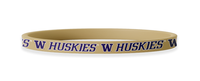 Washington Huskies NCAA Gold Non-Slip Thin Headband