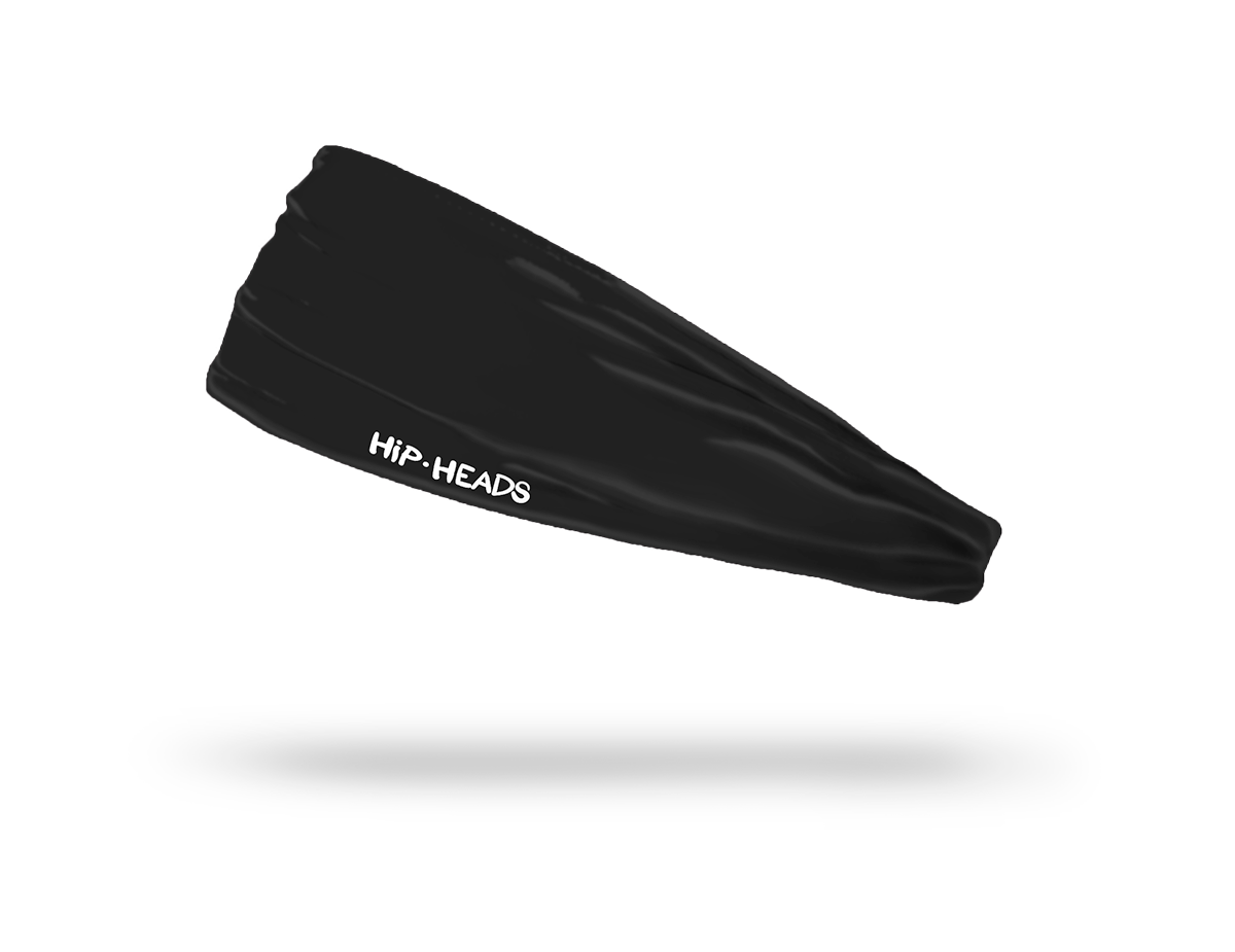 Black Performance Athletic Sport Headband | Non-Slip & Sweat Wicking