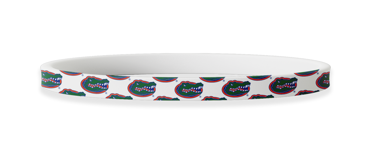 Florida Gators NCAA White Non-Slip Thin Headband