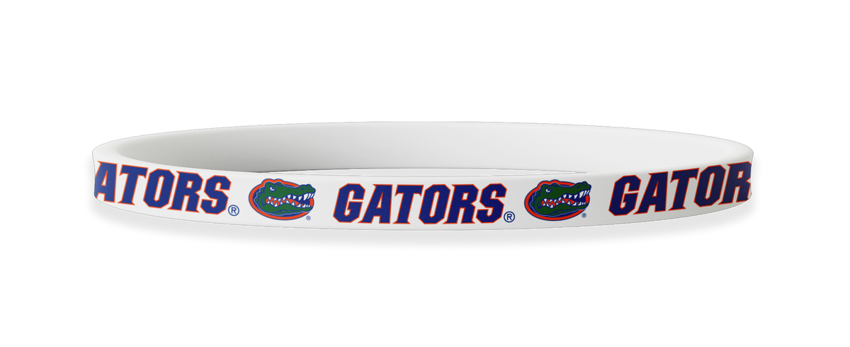 Florida Gators NCAA Gators White Non-Slip Thin Headband