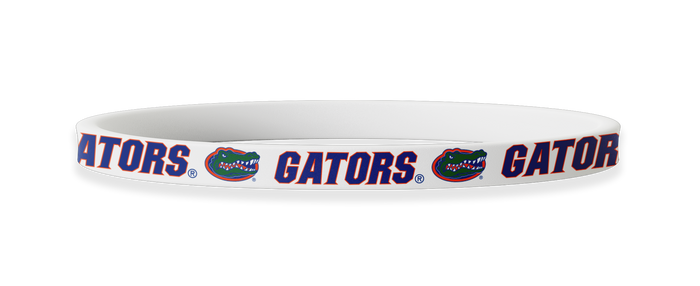 Florida Gators NCAA Gators White Non-Slip Thin Headband