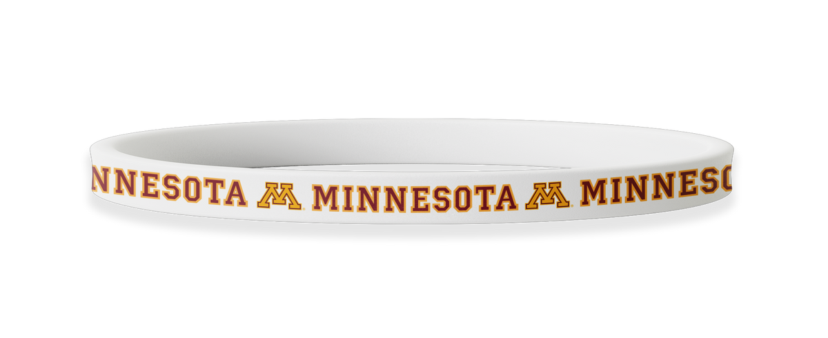 Minnesota Golden Gophers NCAA White Non-Slip Thin Headband