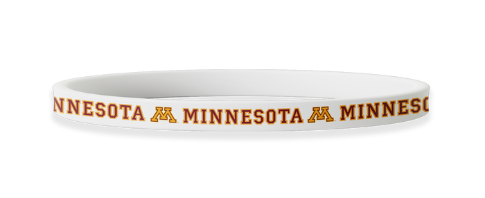Minnesota Golden Gophers NCAA White Non-Slip Thin Headband