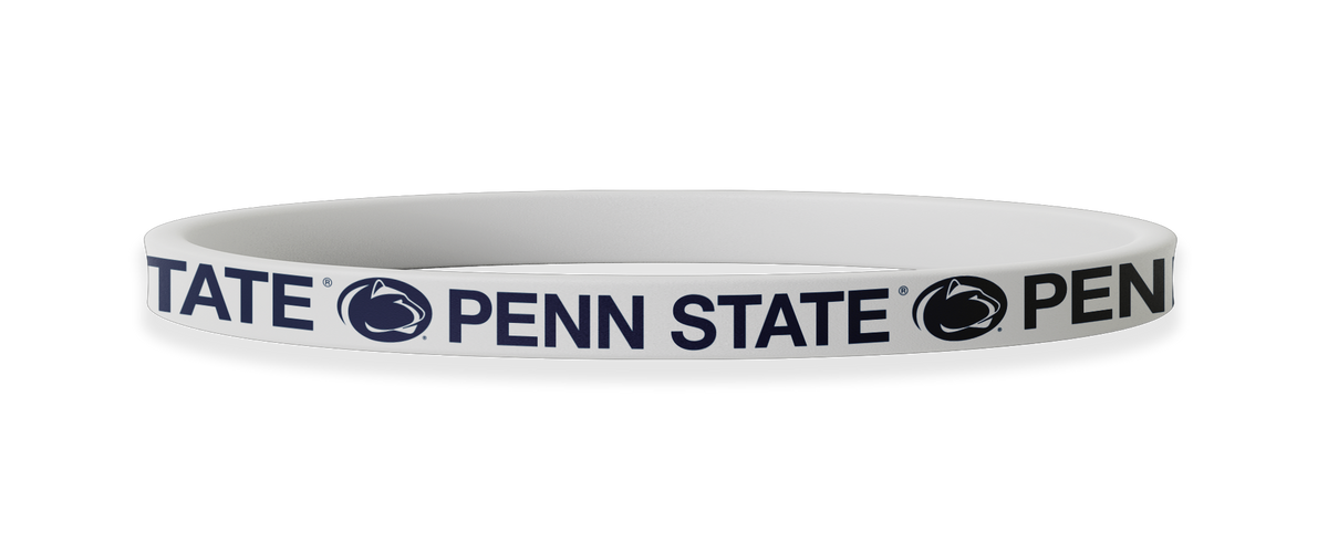Penn State Nittany Lions NCAA White Non-Slip Thin Headband