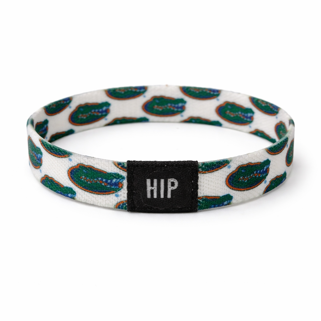 Florida Gators NCAA White Bracelet Hair Tie