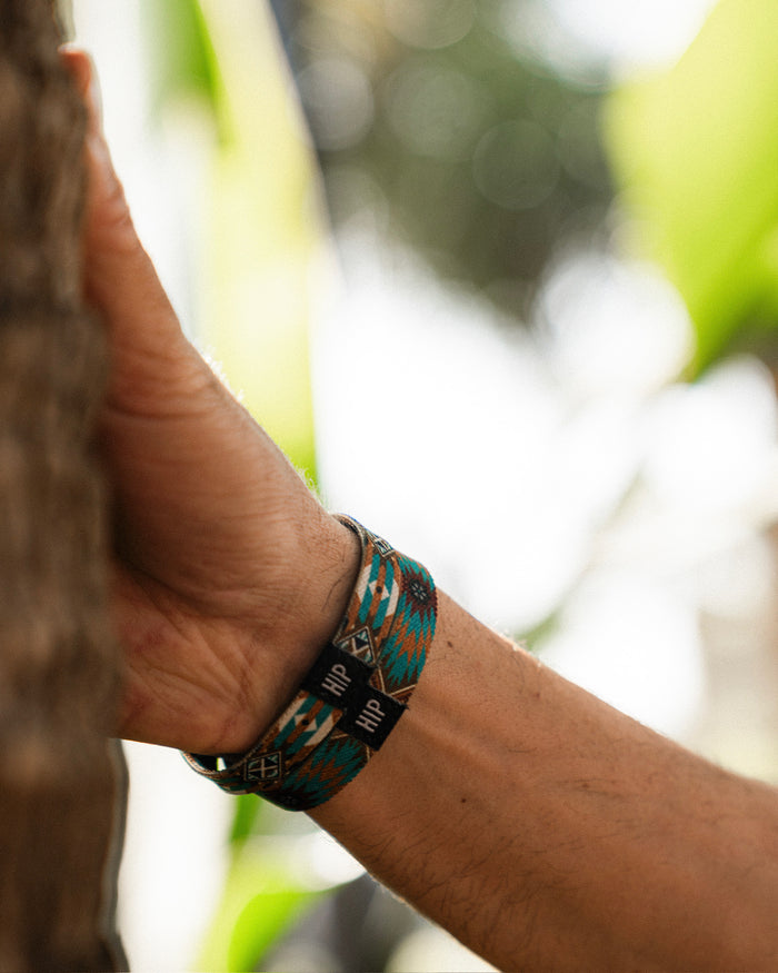 Blue Peaches Blue Hair Tie Bracelet — view 6
