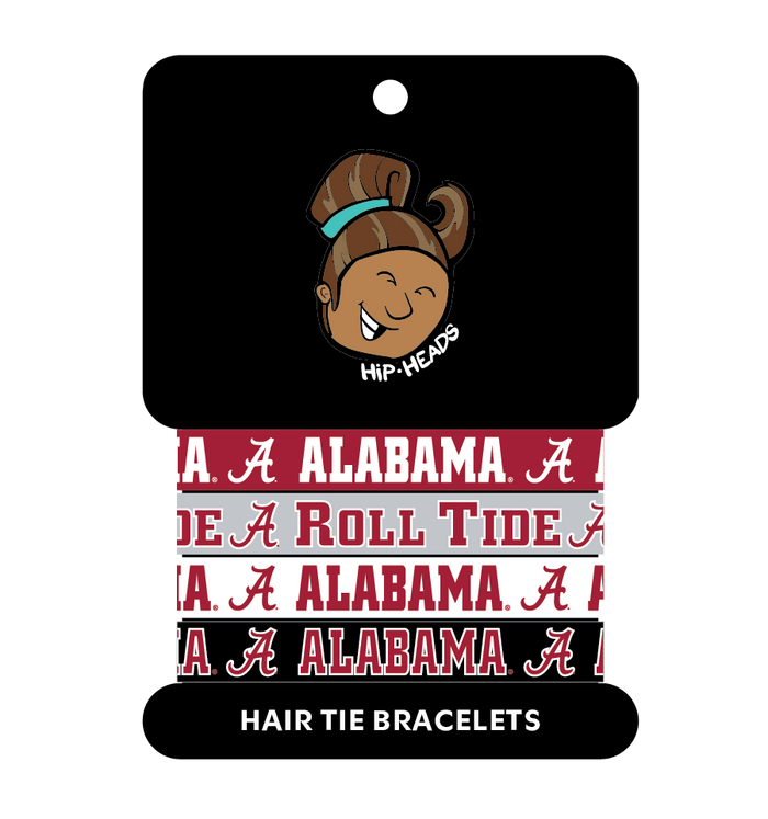 Alabama Crimson Tide NCAA Set 4-Pack Bracelet Hair Ties