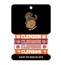 Clemson Tigers NCAA Set 4-Pack Bracelet Hair Ties