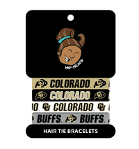 Colorado Buffaloes NCAA Set 4-Pack Bracelet Hair Ties