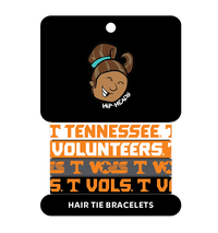 Tennessee Volunteers NCAA Set 4-Pack Bracelet Hair Ties featuring fun designs and vibrant colors.