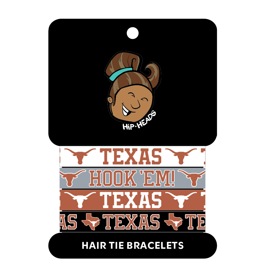 Texas Longhorns NCAA Set 4-Pack Bracelet Hair Ties