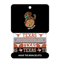 Texas Longhorns NCAA Set 4-Pack Bracelet Hair Ties