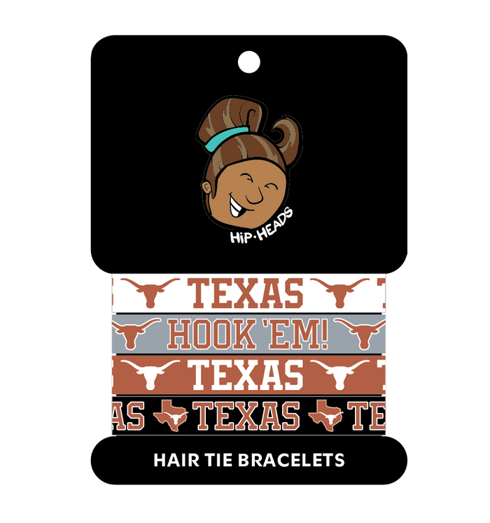 Texas Longhorns NCAA Set 4-Pack Bracelet Hair Ties