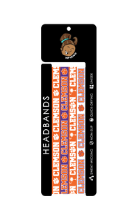 Clemson Tigers NCCA 4-Pack Non-Slip Thin Headbands