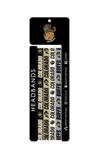 Colorado Buffaloes NCCA Set 4-Pack Non-Slip Thin Headbands
