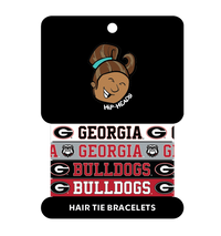Georgia Bulldogs NCAA Set 4-Pack Bracelet Hair Ties