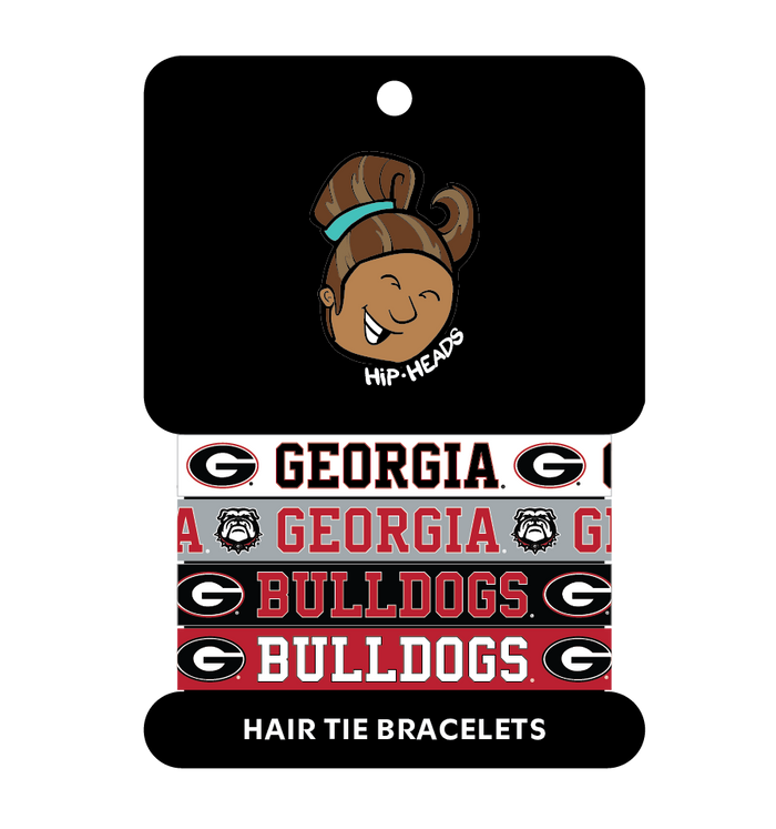 Georgia Bulldogs NCAA Set 4-Pack Bracelet Hair Ties
