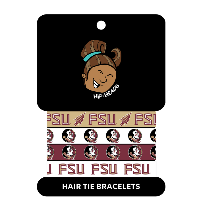 Florida State Seminoles Gameday Bracelet Set 4-Pack | Official NCAA Hair Tie Jewelry